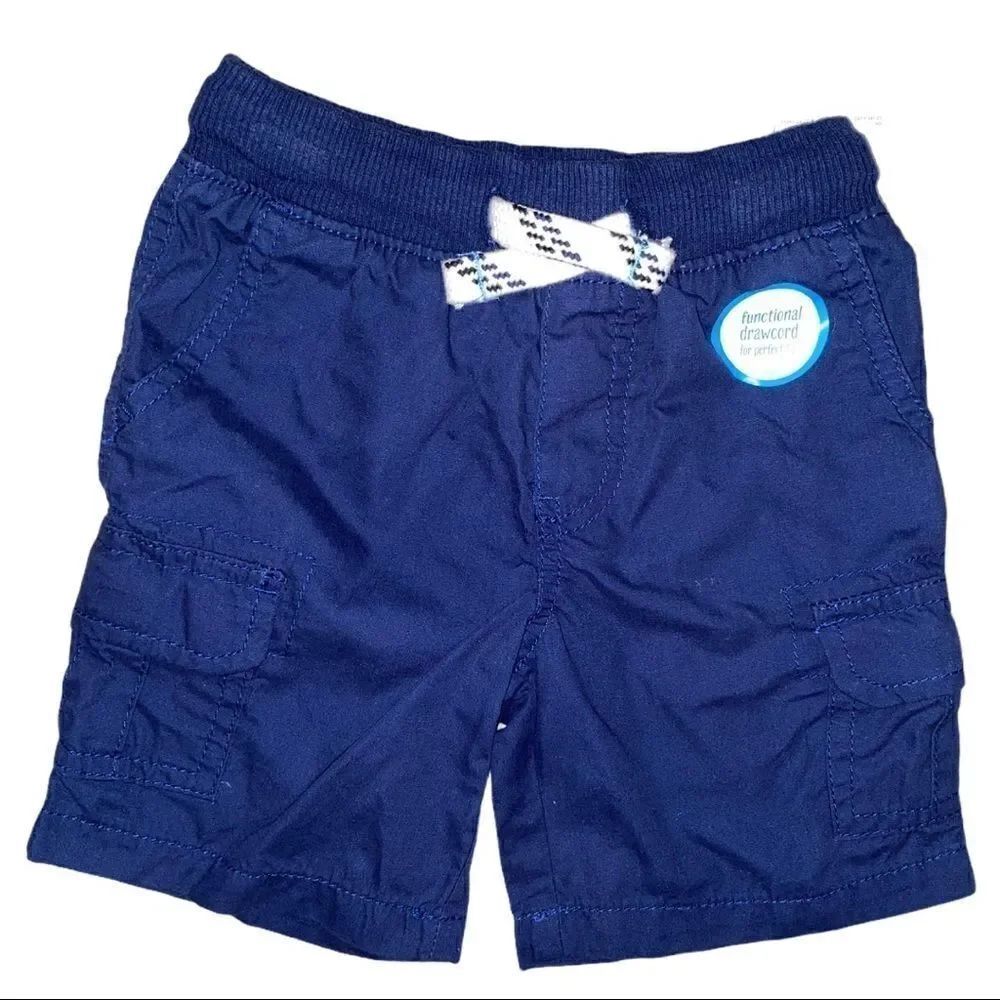 Carter’s Toddler Cargo Blue Drawstring Shorts 2T